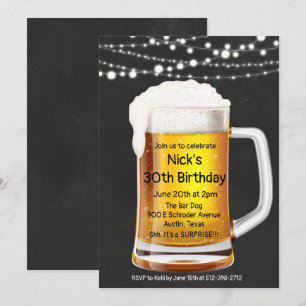 Invitation d'anniversaire Cheers & Beers - Tous âg