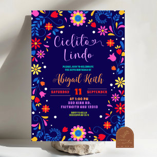 Invitation d'anniversaire Cielito Lindo Fiesta mex