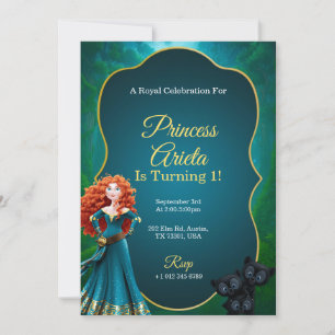 invitation d'anniversaire colorée avec une ambianc