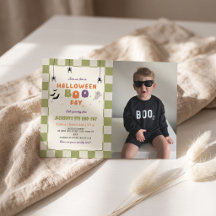 Invitation d'anniversaire colorée Halloween Boo-da