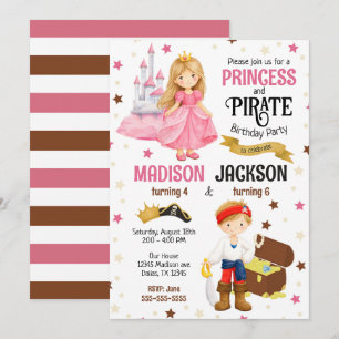 Invitation d'anniversaire commune pour les frères 