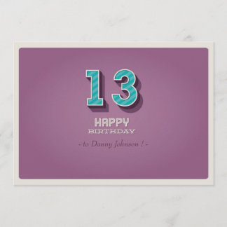 Invitation d'anniversaire - conception vintage
