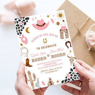 Invitation d'anniversaire conjointe de premier rod