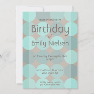 Invitation d'anniversaire cool moderne