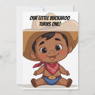 Invitation d'anniversaire Country Farm Baby