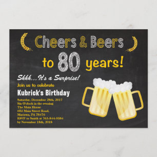 Invitation d'anniversaire d'acclamations et de