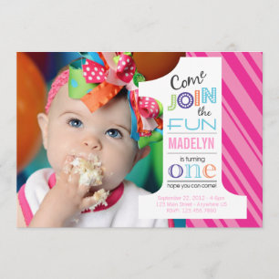 Invitation d'ANNIVERSAIRE d'amusement de nombre