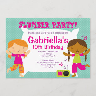 Invitation d'anniversaire d'amusement de soirée
