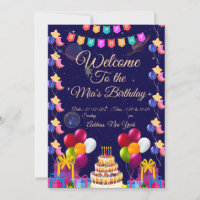 Invitation d'anniversaire dans l'espace | Fête de