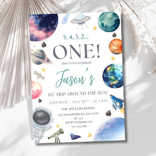 Invitation d'anniversaire d'astronaute, 1er tour a