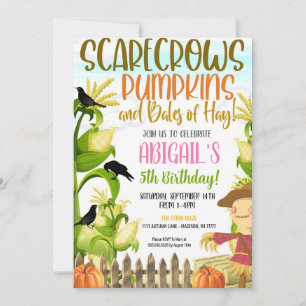 Invitation d'anniversaire d'automne
