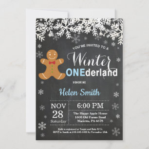 Invitation d'anniversaire de 1 an pour garçon Wint