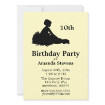 Invitation d'anniversaire de Ballerina jaune