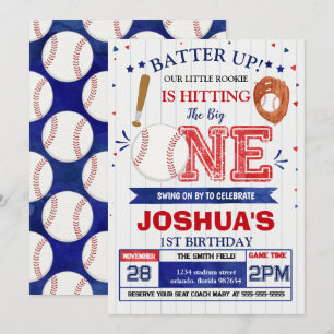 Invitation d'anniversaire de baseball