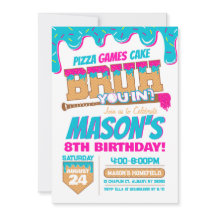 Invitation d'anniversaire de baseball Drip Bruh th