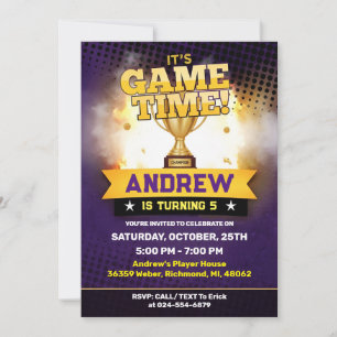 Invitation d'anniversaire de basketball personnel 