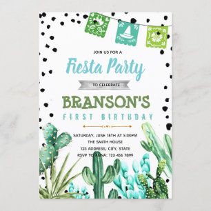 Invitation d'anniversaire de bébé de garçon de