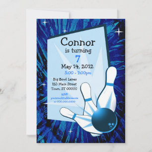 Invitation d'anniversaire de Bowling
