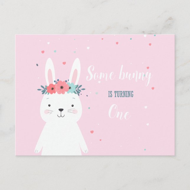 Invitation D'Anniversaire De Bunny (Devant)
