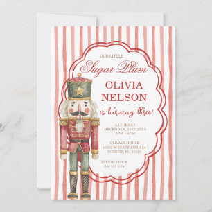 Invitation d'anniversaire de Casse-Noisette Sugar