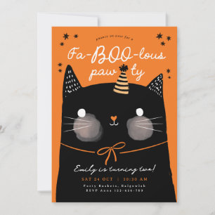 Invitation d'anniversaire de chat, Invitation d'an