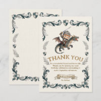 Invitation d'anniversaire de château de chevalier