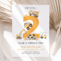 Invitation d'anniversaire de construction 2e anniv