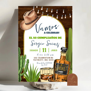 Invitation d'anniversaire de cowboy espagnol Whisk
