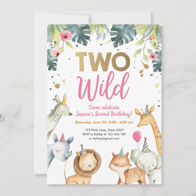 Invitation d'anniversaire de deux animatrices de S (Devant)