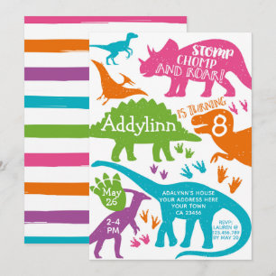 Invitation d'anniversaire de dinosaure