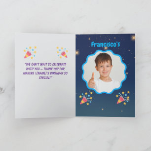 Invitation d'anniversaire de Dinosaure - Jungle Ki