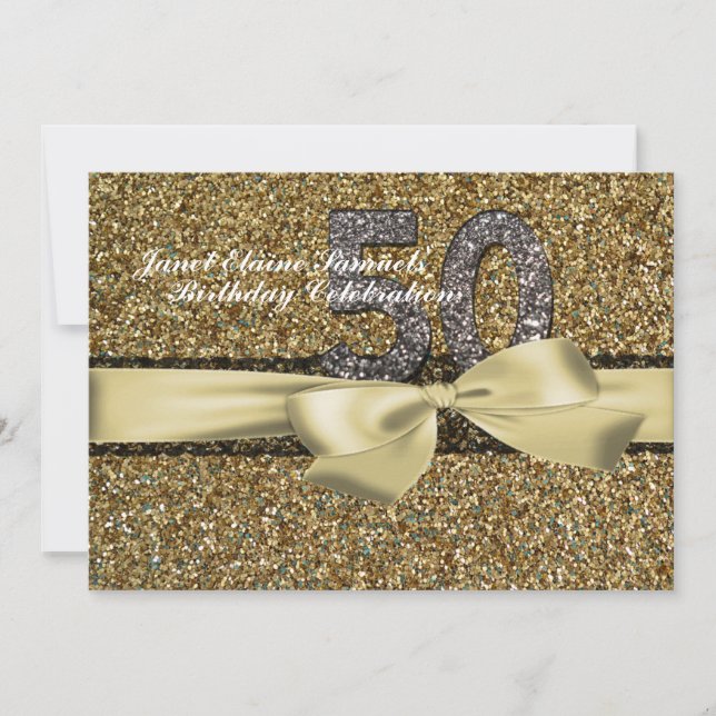 Invitation d'anniversaire de femme de dentelle (Devant)