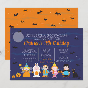 Invitation d'anniversaire de fête d'Halloween de c