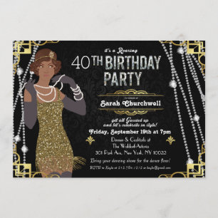 Invitation d'anniversaire de fille d'aileron
