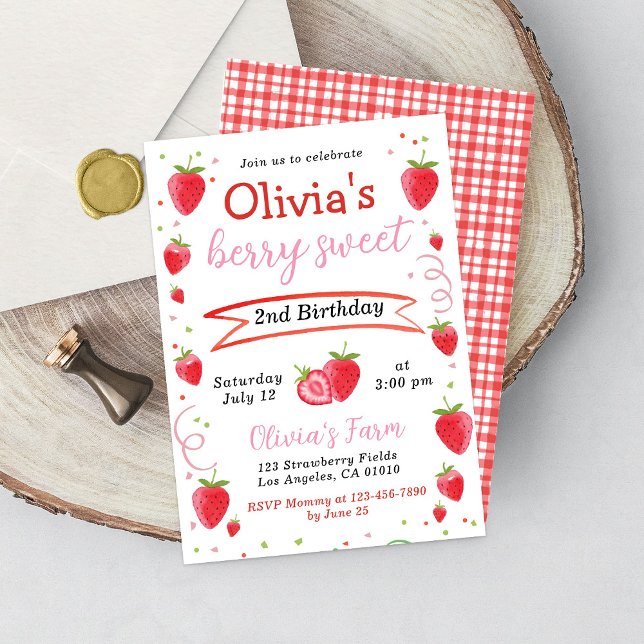 Invitation d'anniversaire de fille de ferme de fru (Créateur téléchargé)