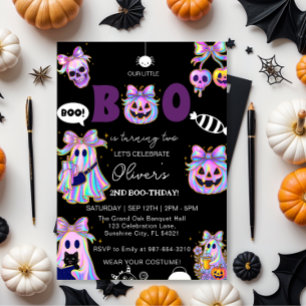 Invitation d'anniversaire de fille Halloween Paste