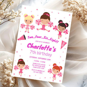 Invitation d'anniversaire de fille meneuse de claq