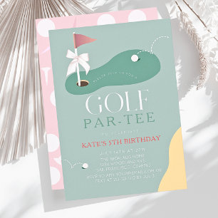 Invitation d'anniversaire de fille Par-Tee de parc