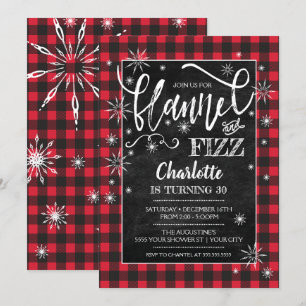Invitation d'anniversaire de Flannel et Fizz
