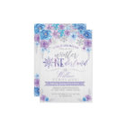 Invitation d'anniversaire de flocon de neige