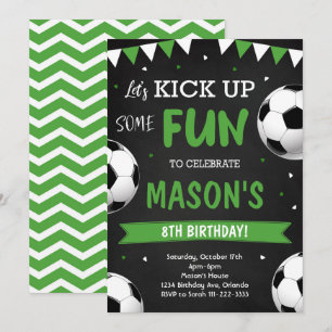 Invitation d'anniversaire de football