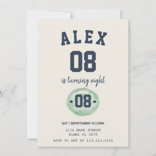 Invitation d'anniversaire de football pour enfants