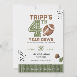 Invitation d'anniversaire de football pour garçon