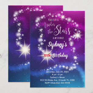 Invitation d'anniversaire de Galaxy