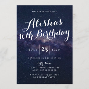 Invitation d'anniversaire de Galaxy