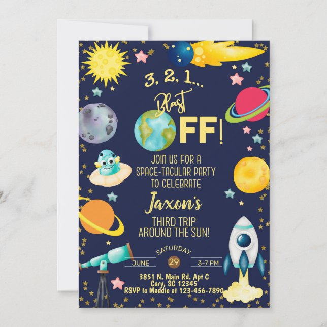 Invitation d'anniversaire de garçon tactique dans  (Devant)