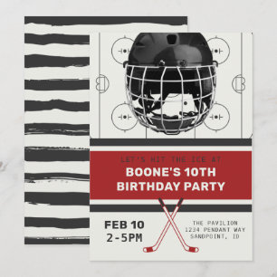 Invitation d'anniversaire de hockey Invitations