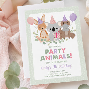 Invitation d'anniversaire de koala