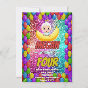 Invitation d'anniversaire de la bande dessinée Ban