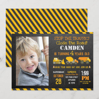 Invitation d'anniversaire de la construction